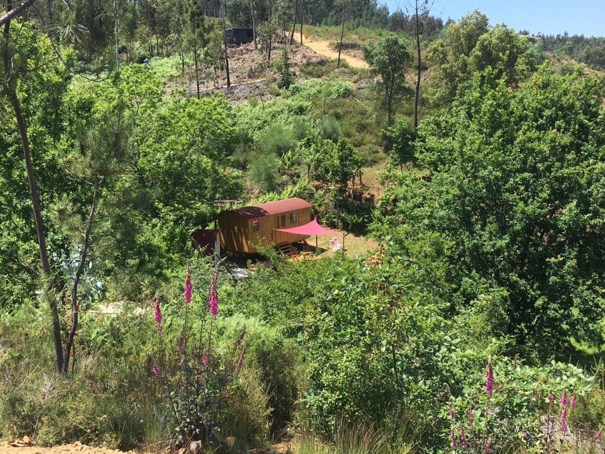 Rosa The Cosy Cabin - Gypsy Wagon - Shepherds Hut, River Views Off-Grid Eco Living Pedrogao Grande Dış mekan fotoğraf
