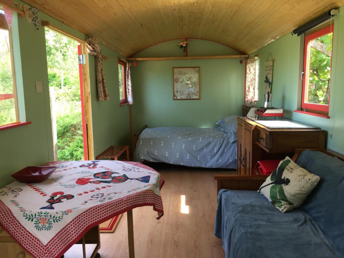 Rosa The Cosy Cabin - Gypsy Wagon - Shepherds Hut, River Views Off-Grid Eco Living Pedrogao Grande Dış mekan fotoğraf